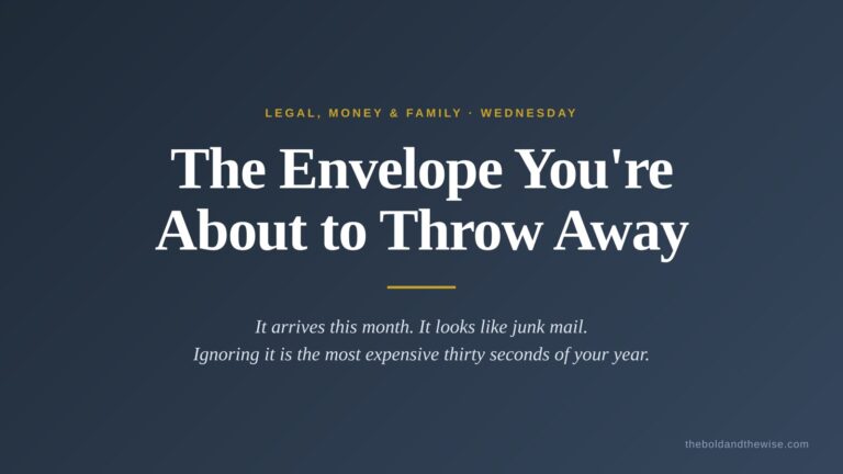 The Envelope You’re About to Throw Away